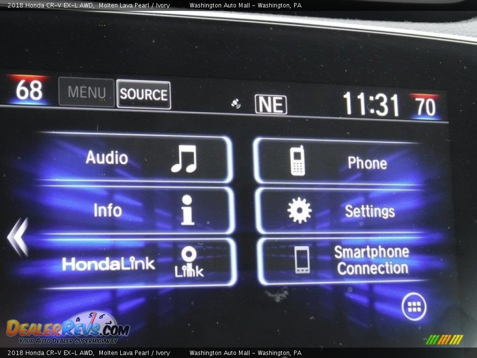 2018 Honda CR-V EX-L AWD Molten Lava Pearl / Ivory Photo #21