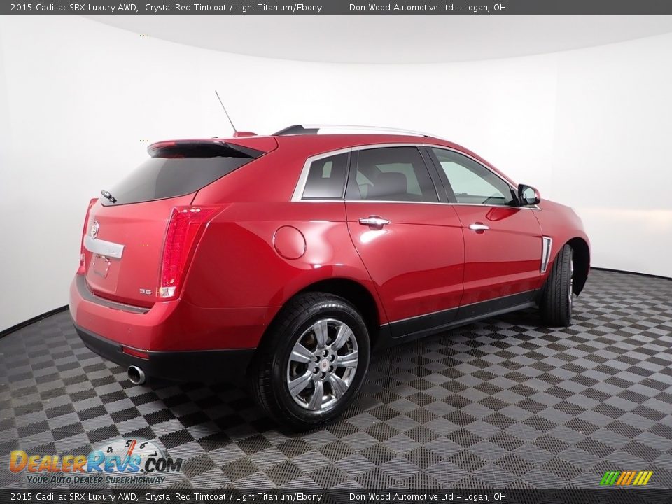 2015 Cadillac SRX Luxury AWD Crystal Red Tintcoat / Light Titanium/Ebony Photo #11