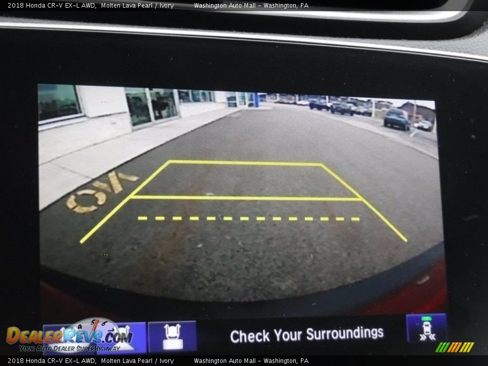 2018 Honda CR-V EX-L AWD Molten Lava Pearl / Ivory Photo #23