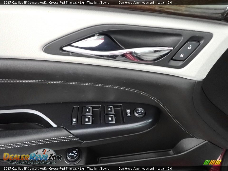2015 Cadillac SRX Luxury AWD Crystal Red Tintcoat / Light Titanium/Ebony Photo #13