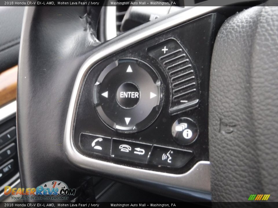 2018 Honda CR-V EX-L AWD Molten Lava Pearl / Ivory Photo #27