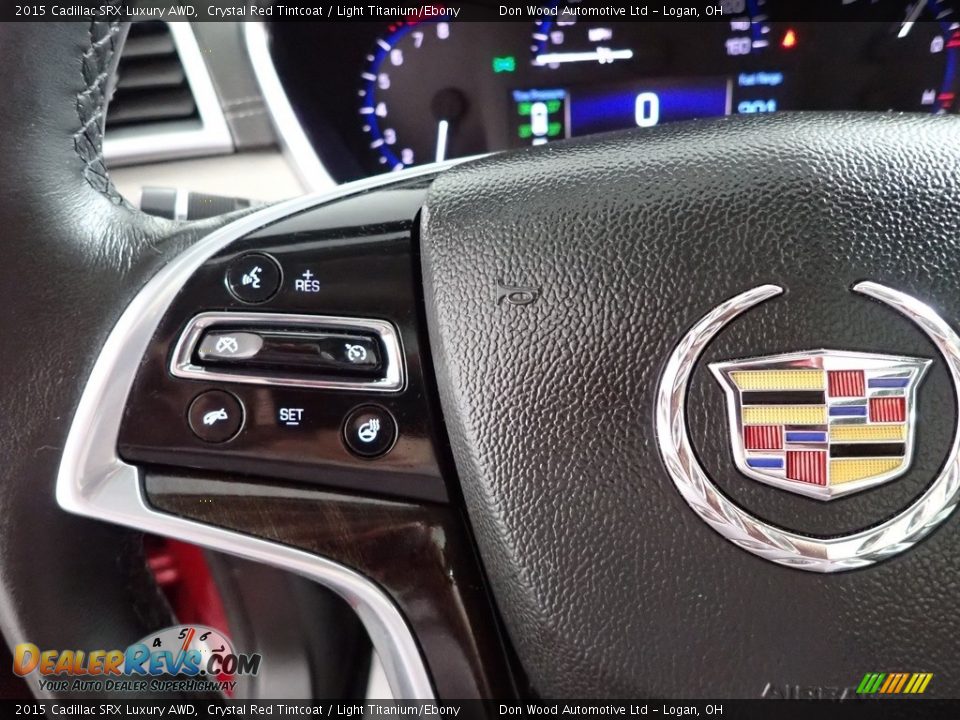 2015 Cadillac SRX Luxury AWD Crystal Red Tintcoat / Light Titanium/Ebony Photo #17