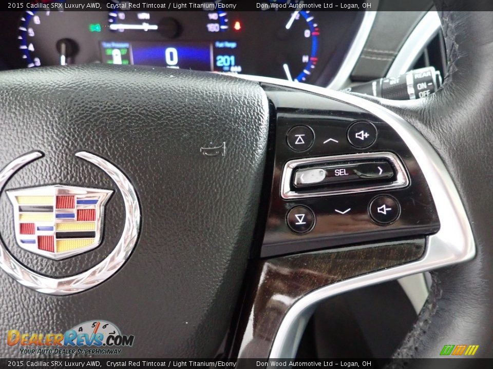 2015 Cadillac SRX Luxury AWD Crystal Red Tintcoat / Light Titanium/Ebony Photo #18