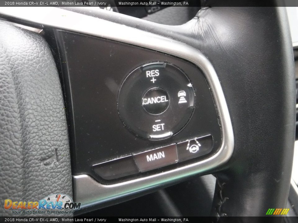2018 Honda CR-V EX-L AWD Molten Lava Pearl / Ivory Photo #28