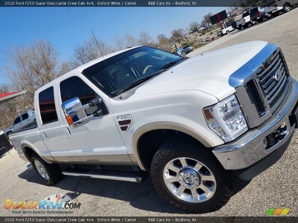 2010 Ford F250 Super Duty Lariat Crew Cab 4x4 Oxford White / Camel Photo #25