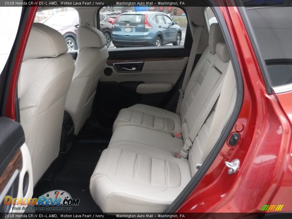 2018 Honda CR-V EX-L AWD Molten Lava Pearl / Ivory Photo #29