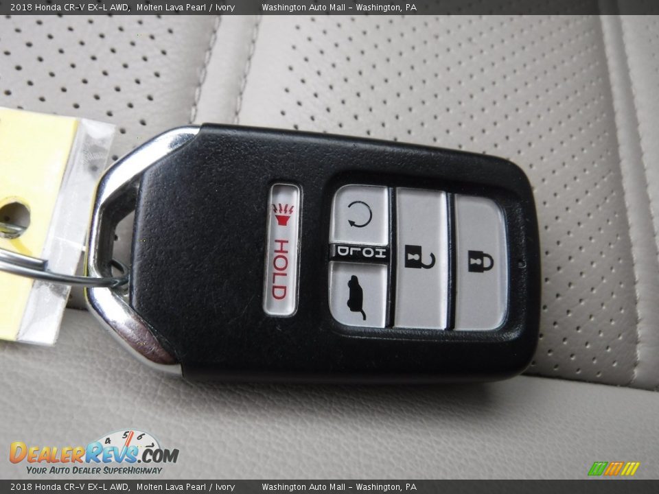 2018 Honda CR-V EX-L AWD Molten Lava Pearl / Ivory Photo #33