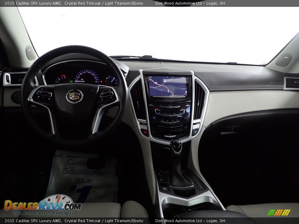 2015 Cadillac SRX Luxury AWD Crystal Red Tintcoat / Light Titanium/Ebony Photo #26