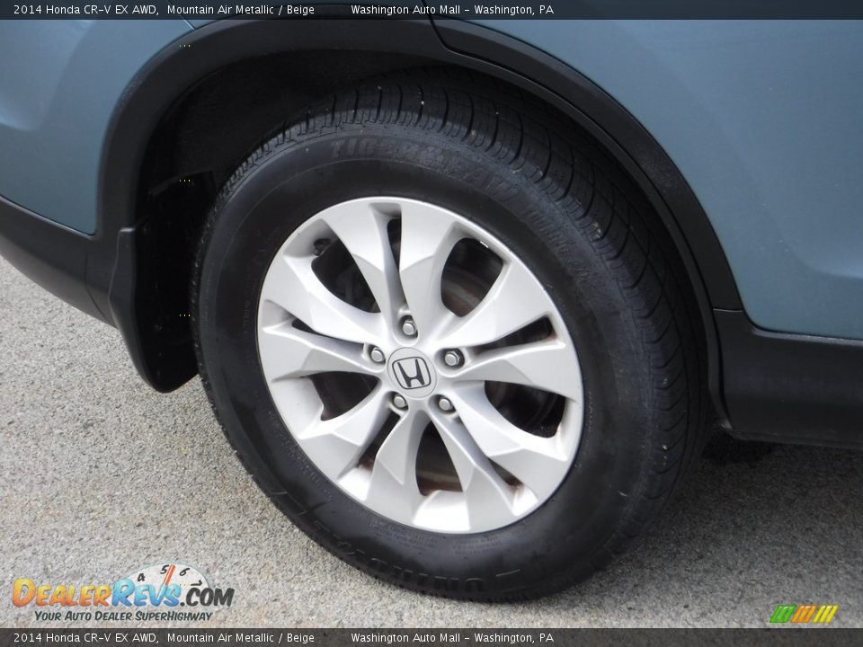 2014 Honda CR-V EX AWD Mountain Air Metallic / Beige Photo #4