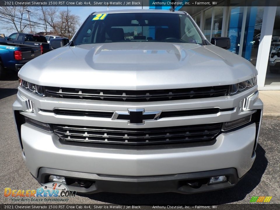 2021 Chevrolet Silverado 1500 RST Crew Cab 4x4 Silver Ice Metallic / Jet Black Photo #9