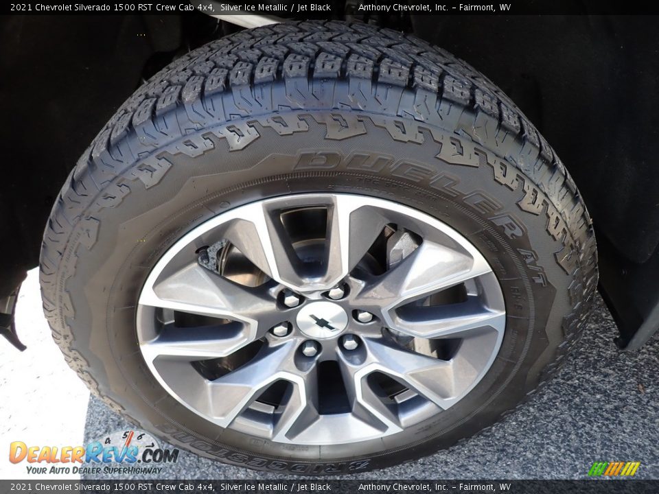 2021 Chevrolet Silverado 1500 RST Crew Cab 4x4 Silver Ice Metallic / Jet Black Photo #10