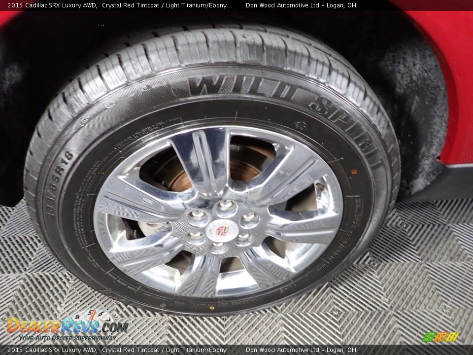 2015 Cadillac SRX Luxury AWD Crystal Red Tintcoat / Light Titanium/Ebony Photo #33