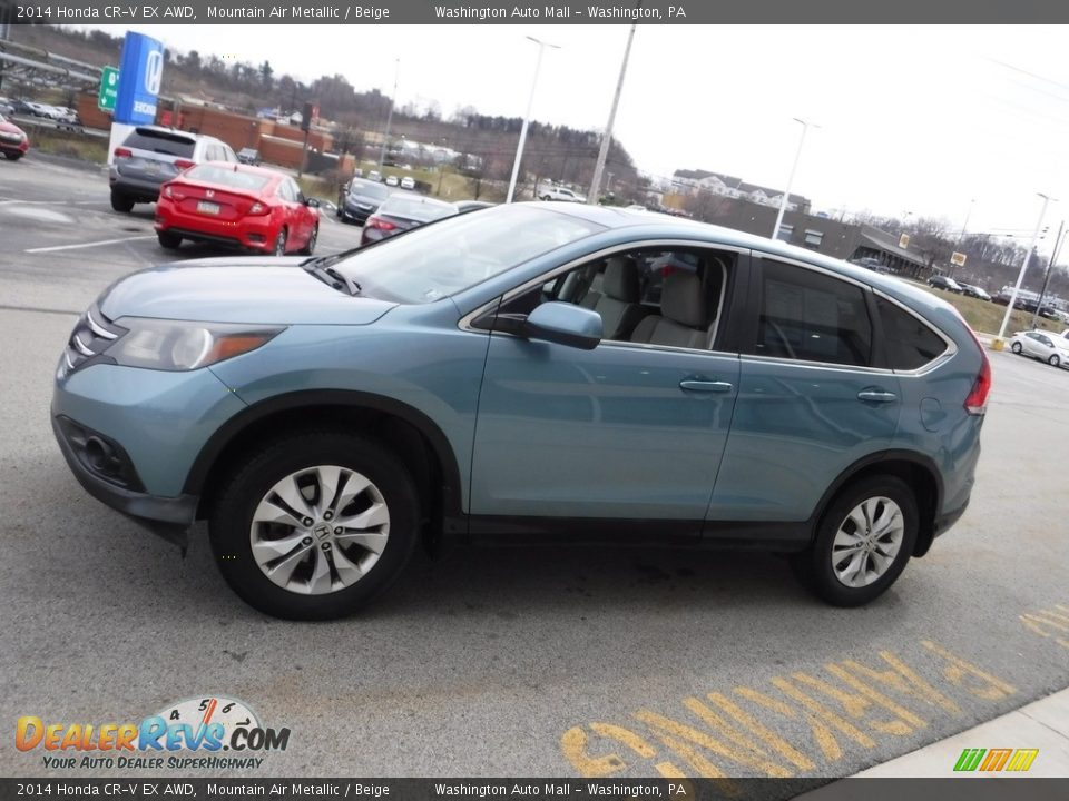 2014 Honda CR-V EX AWD Mountain Air Metallic / Beige Photo #7
