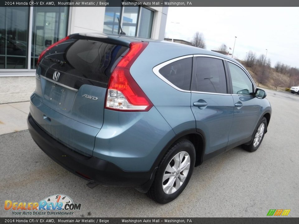 2014 Honda CR-V EX AWD Mountain Air Metallic / Beige Photo #10