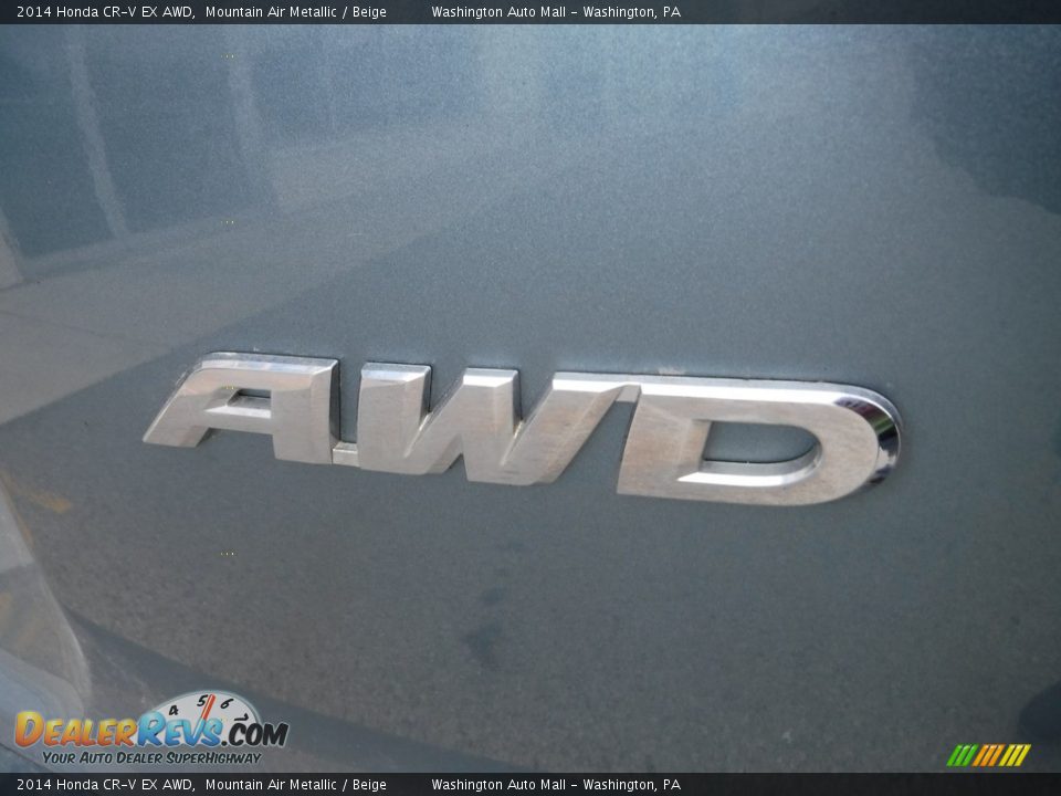 2014 Honda CR-V EX AWD Mountain Air Metallic / Beige Photo #11