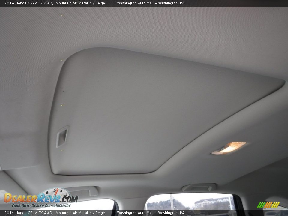 2014 Honda CR-V EX AWD Mountain Air Metallic / Beige Photo #12