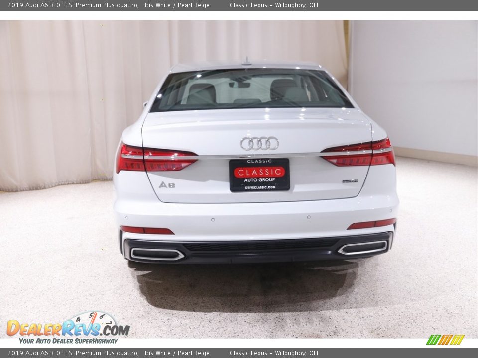 2019 Audi A6 3.0 TFSI Premium Plus quattro Ibis White / Pearl Beige Photo #20