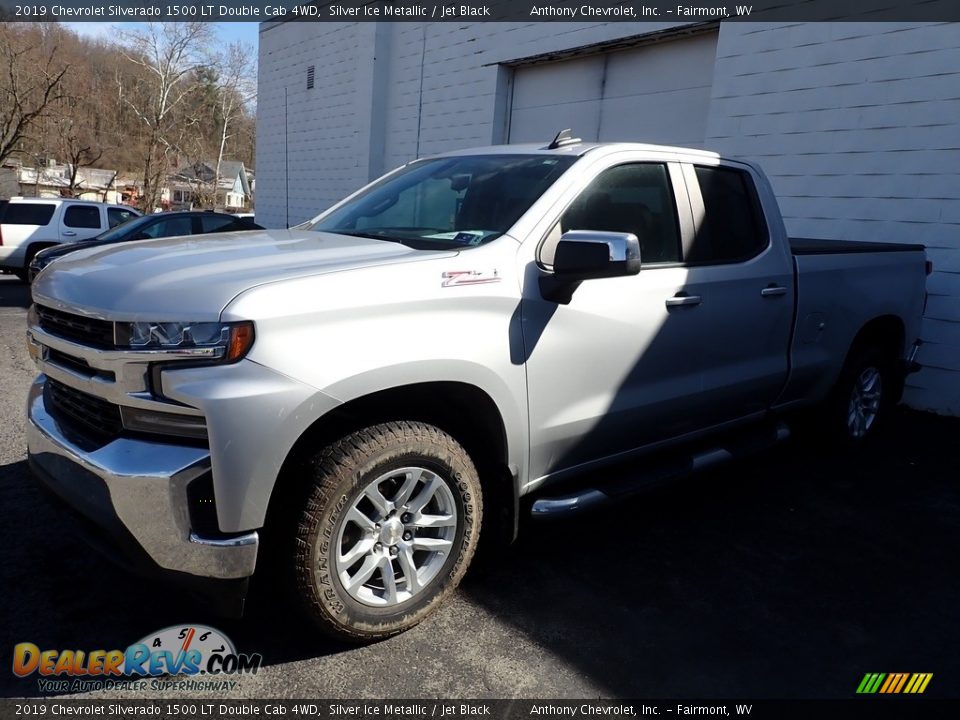 2019 Chevrolet Silverado 1500 LT Double Cab 4WD Silver Ice Metallic / Jet Black Photo #1