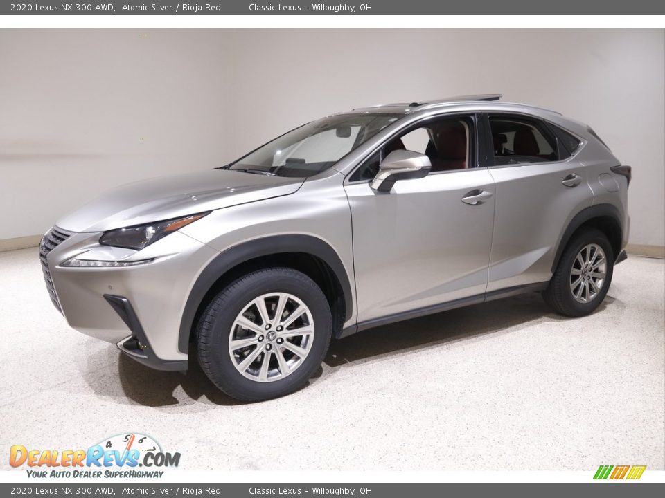 2020 Lexus NX 300 AWD Atomic Silver / Rioja Red Photo #3