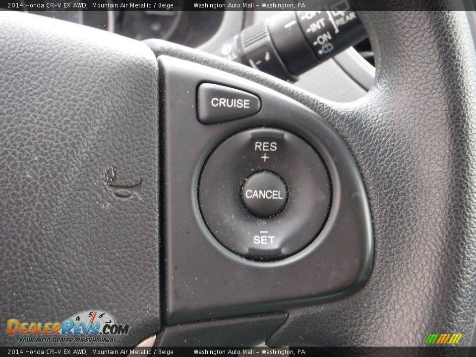 2014 Honda CR-V EX AWD Mountain Air Metallic / Beige Photo #21