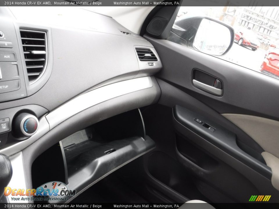 2014 Honda CR-V EX AWD Mountain Air Metallic / Beige Photo #23