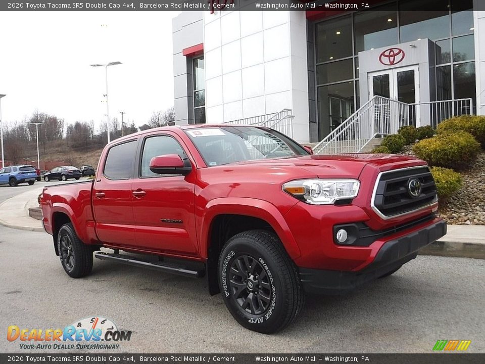 2020 Toyota Tacoma SR5 Double Cab 4x4 Barcelona Red Metallic / Cement Photo #1