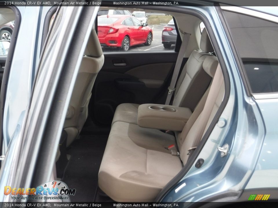 2014 Honda CR-V EX AWD Mountain Air Metallic / Beige Photo #27