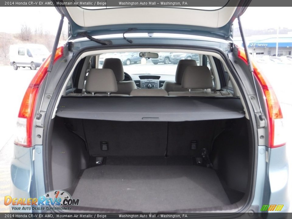 2014 Honda CR-V EX AWD Mountain Air Metallic / Beige Photo #28