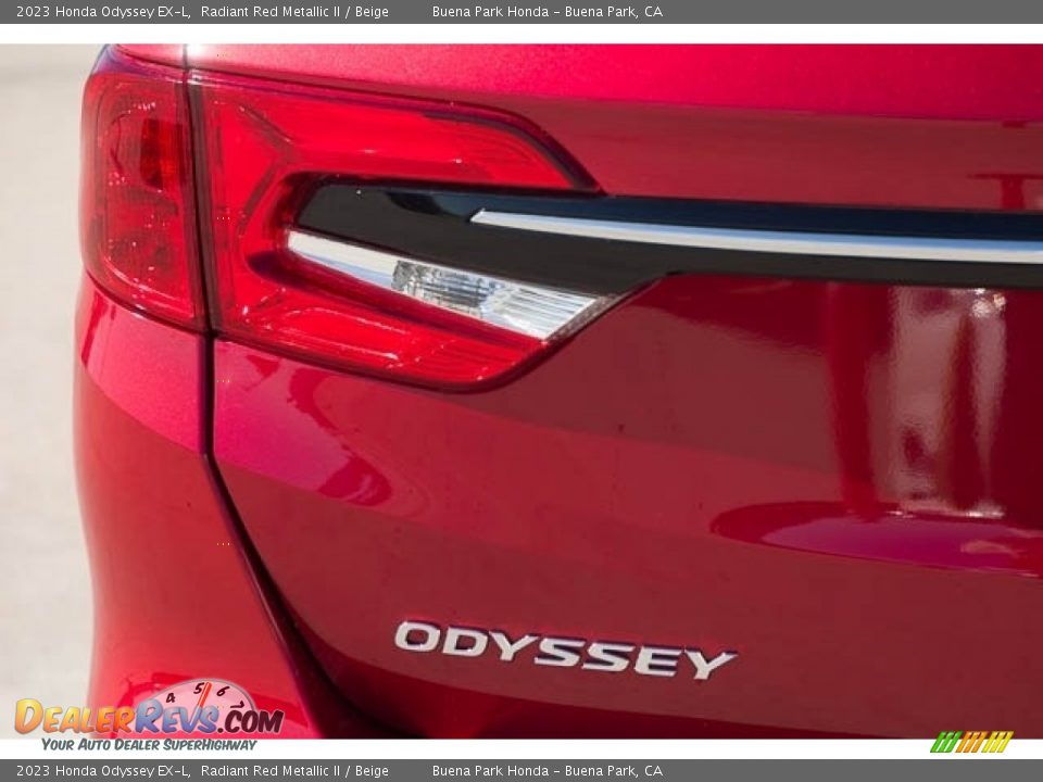 2023 Honda Odyssey EX-L Radiant Red Metallic II / Beige Photo #6
