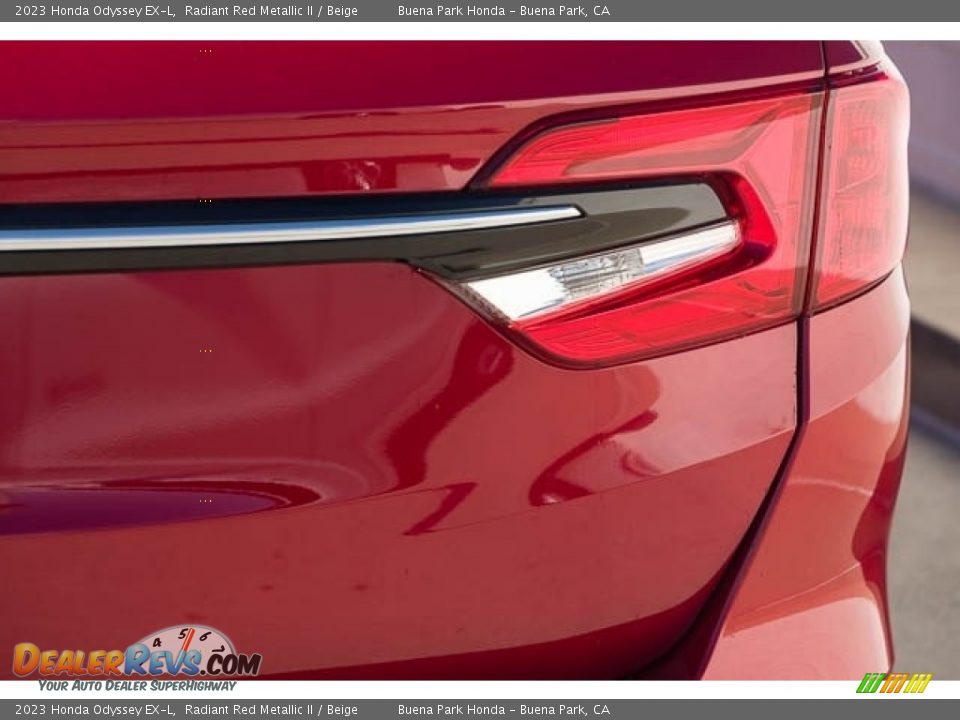 2023 Honda Odyssey EX-L Radiant Red Metallic II / Beige Photo #7