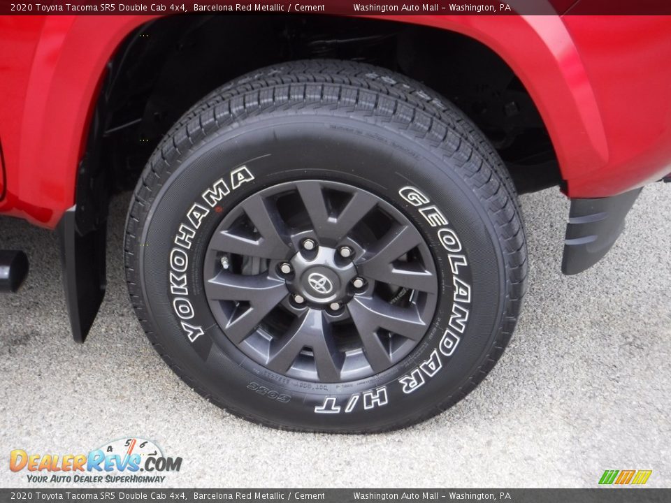 2020 Toyota Tacoma SR5 Double Cab 4x4 Barcelona Red Metallic / Cement Photo #9