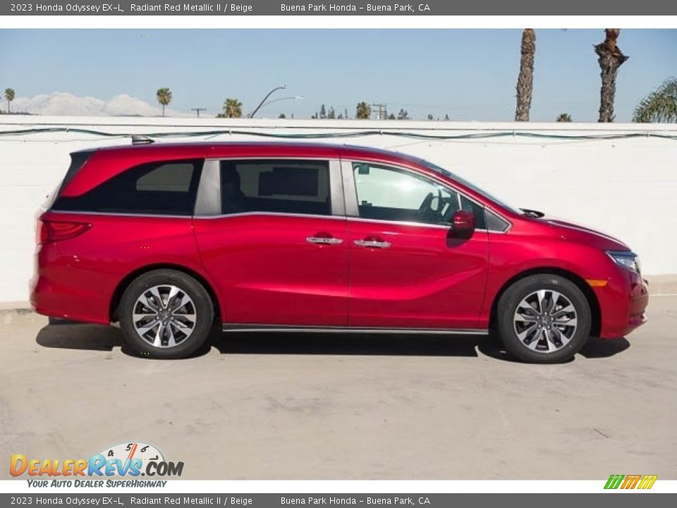 2023 Honda Odyssey EX-L Radiant Red Metallic II / Beige Photo #8