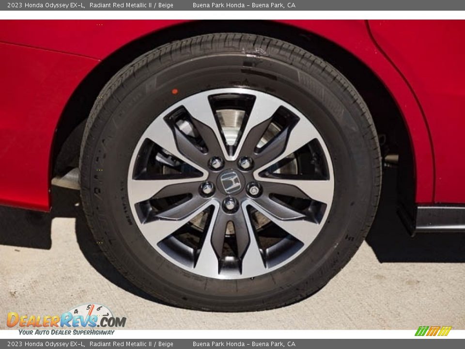 2023 Honda Odyssey EX-L Radiant Red Metallic II / Beige Photo #10