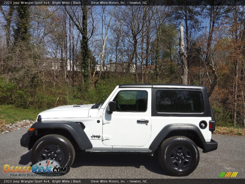 Bright White 2023 Jeep Wrangler Sport 4x4 Photo #2