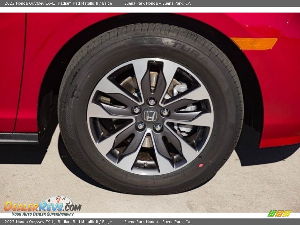 2023 Honda Odyssey EX-L Radiant Red Metallic II / Beige Photo #11