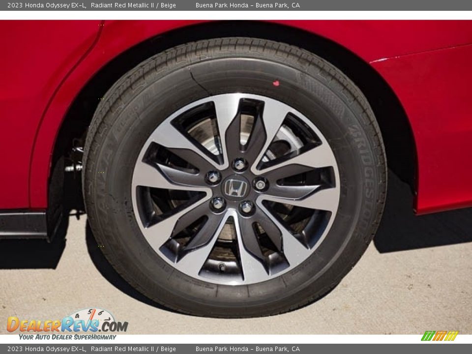 2023 Honda Odyssey EX-L Radiant Red Metallic II / Beige Photo #12