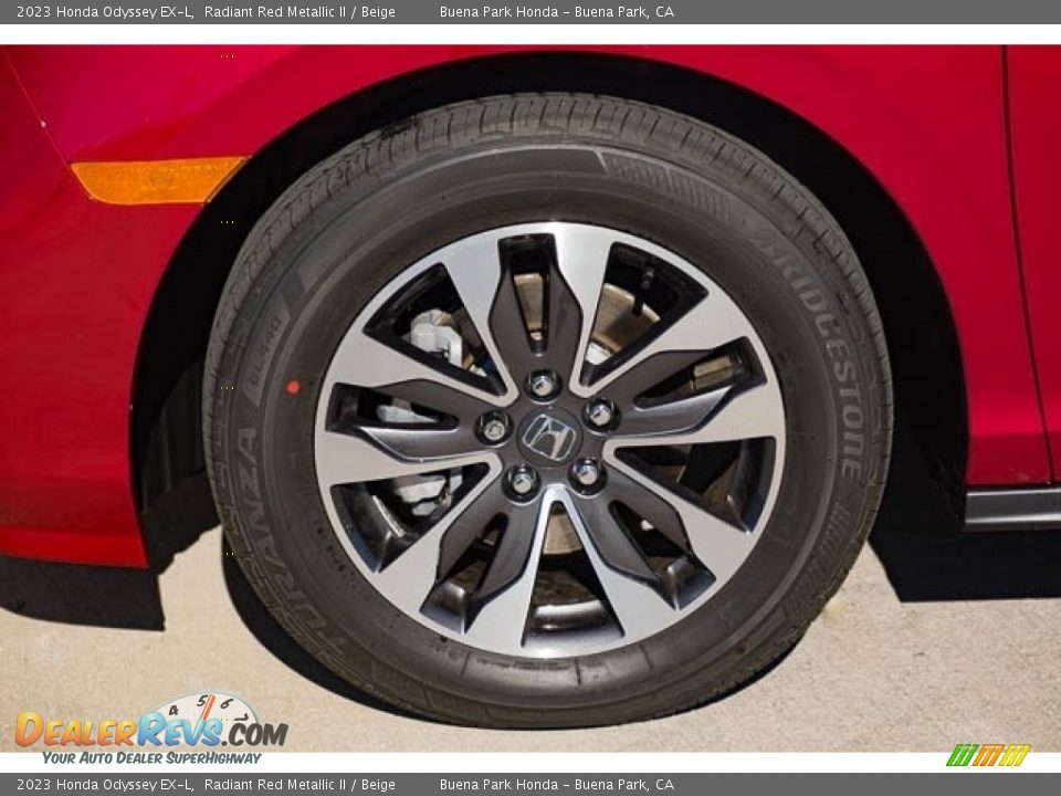 2023 Honda Odyssey EX-L Radiant Red Metallic II / Beige Photo #13