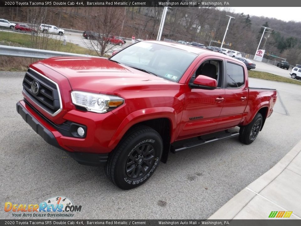 2020 Toyota Tacoma SR5 Double Cab 4x4 Barcelona Red Metallic / Cement Photo #14