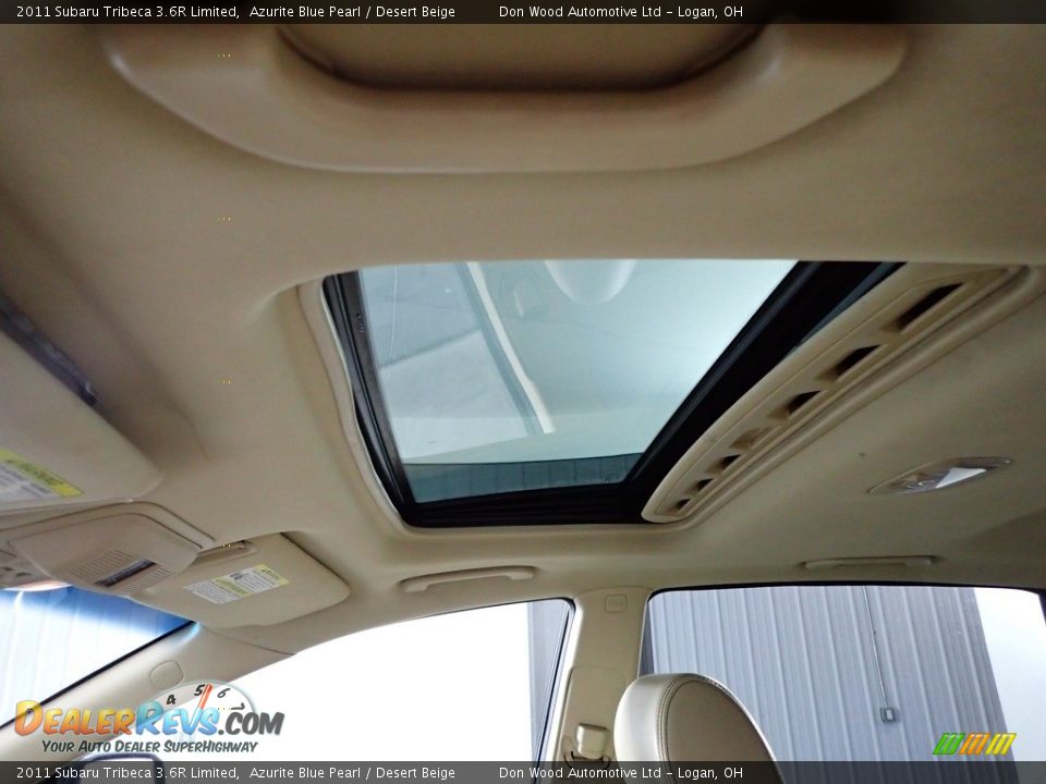 2011 Subaru Tribeca 3.6R Limited Azurite Blue Pearl / Desert Beige Photo #4