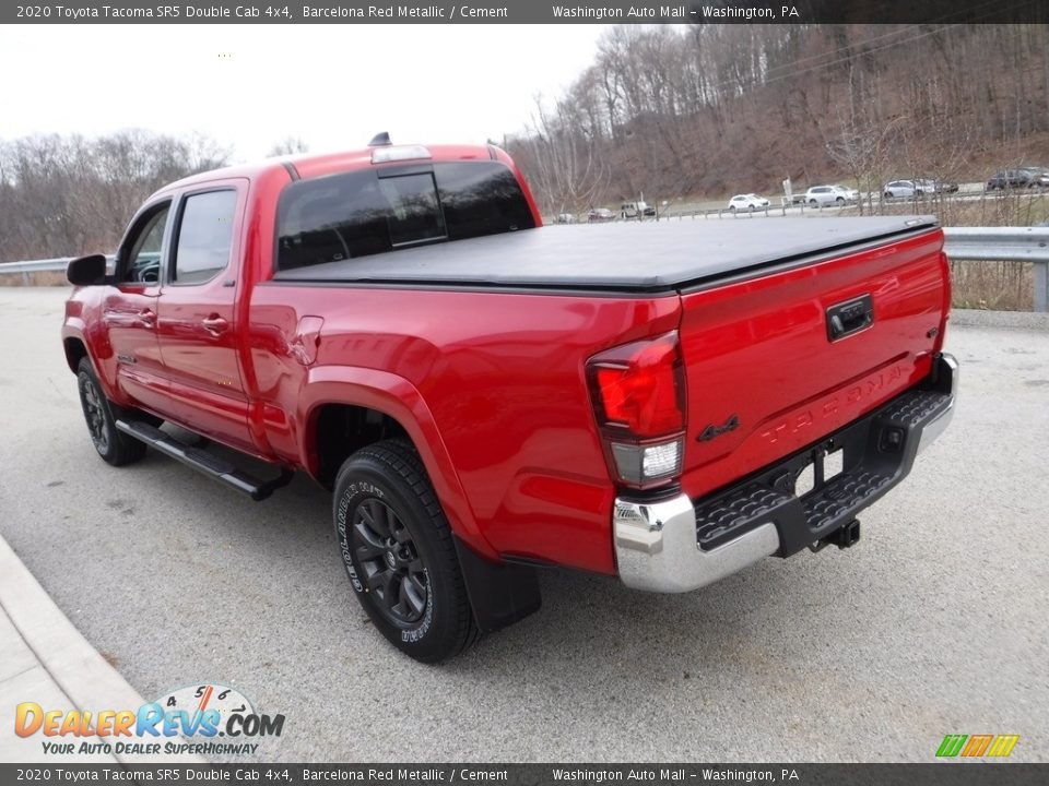 2020 Toyota Tacoma SR5 Double Cab 4x4 Barcelona Red Metallic / Cement Photo #16