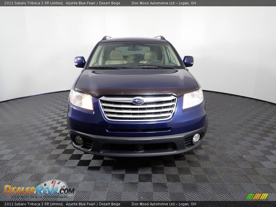 2011 Subaru Tribeca 3.6R Limited Azurite Blue Pearl / Desert Beige Photo #5