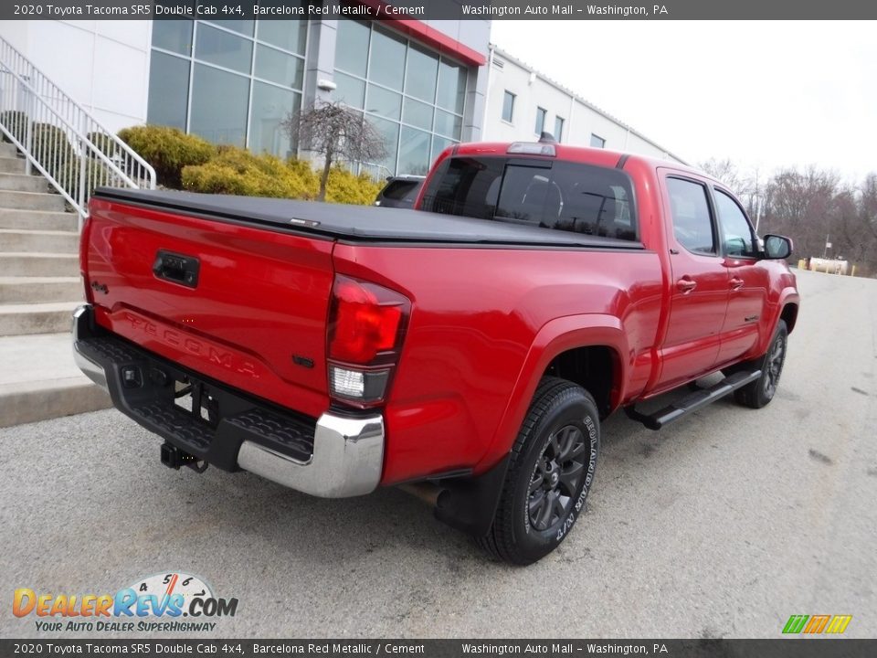 2020 Toyota Tacoma SR5 Double Cab 4x4 Barcelona Red Metallic / Cement Photo #20