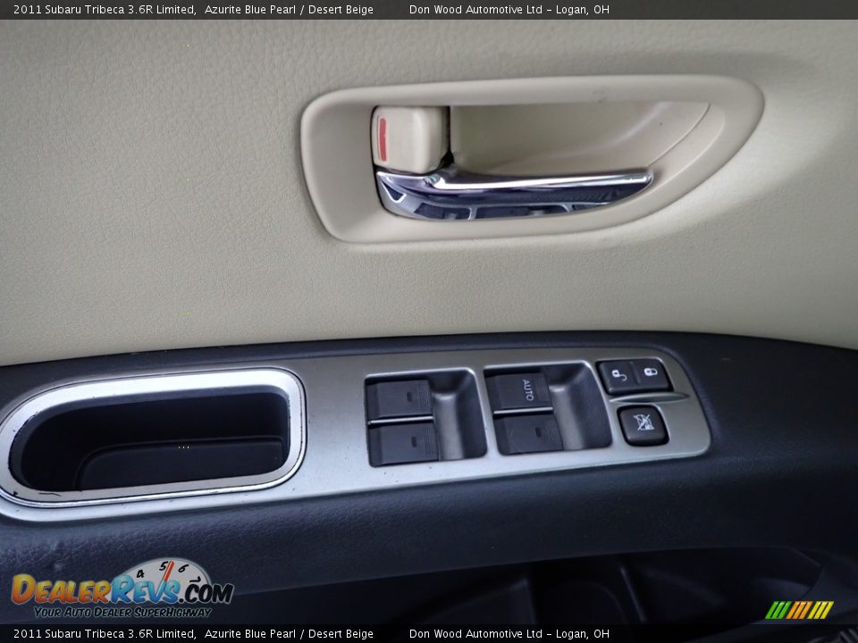 2011 Subaru Tribeca 3.6R Limited Azurite Blue Pearl / Desert Beige Photo #11