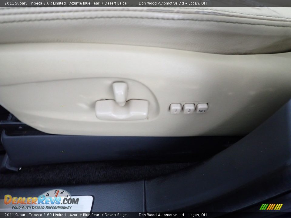 2011 Subaru Tribeca 3.6R Limited Azurite Blue Pearl / Desert Beige Photo #12
