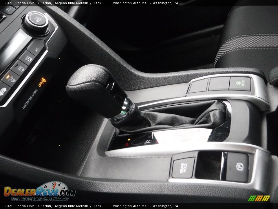 2020 Honda Civic LX Sedan Aegean Blue Metallic / Black Photo #17