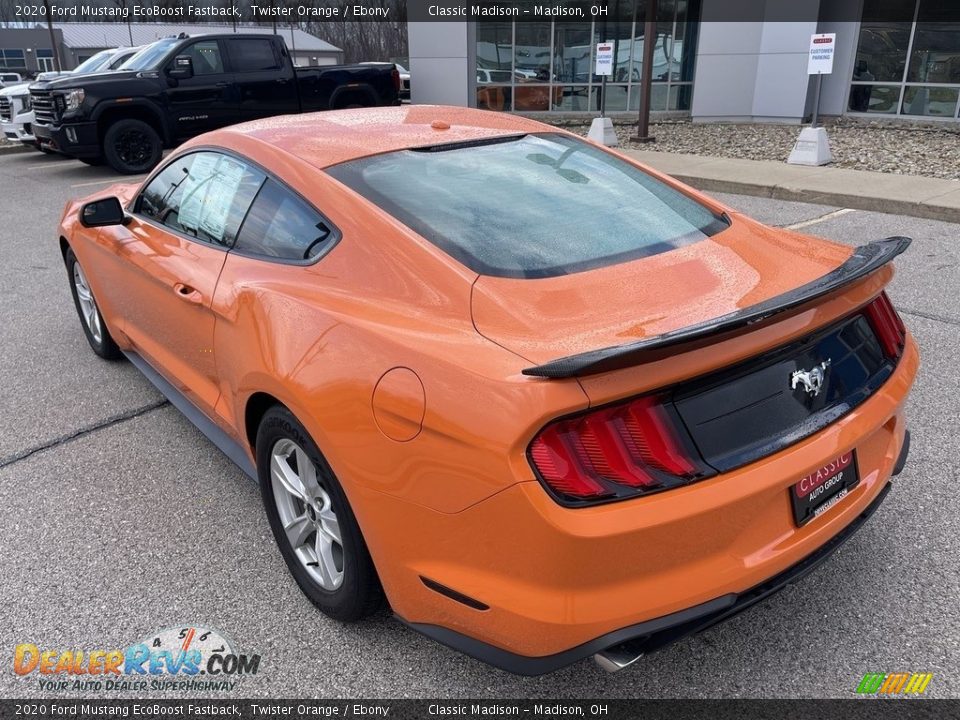 2020 Ford Mustang EcoBoost Fastback Twister Orange / Ebony Photo #2