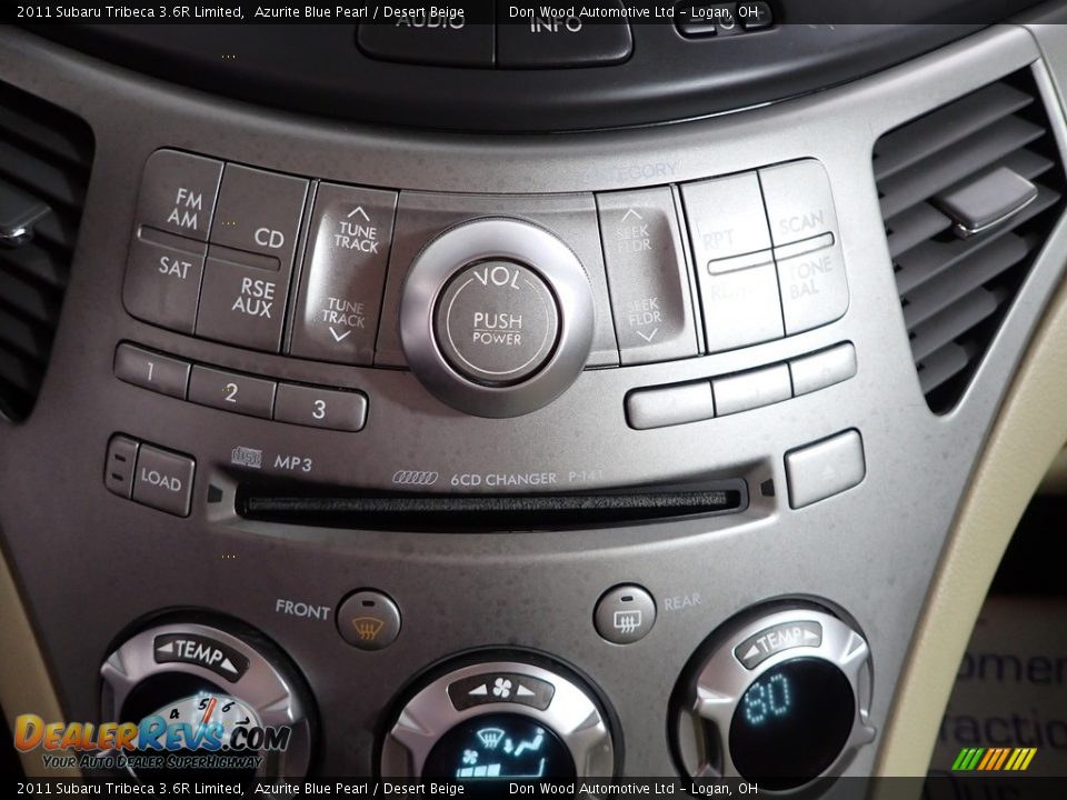 2011 Subaru Tribeca 3.6R Limited Azurite Blue Pearl / Desert Beige Photo #18