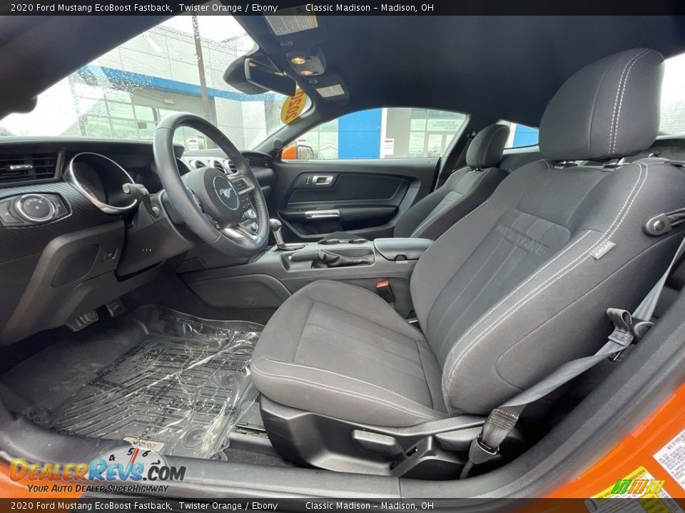 Front Seat of 2020 Ford Mustang EcoBoost Fastback Photo #6