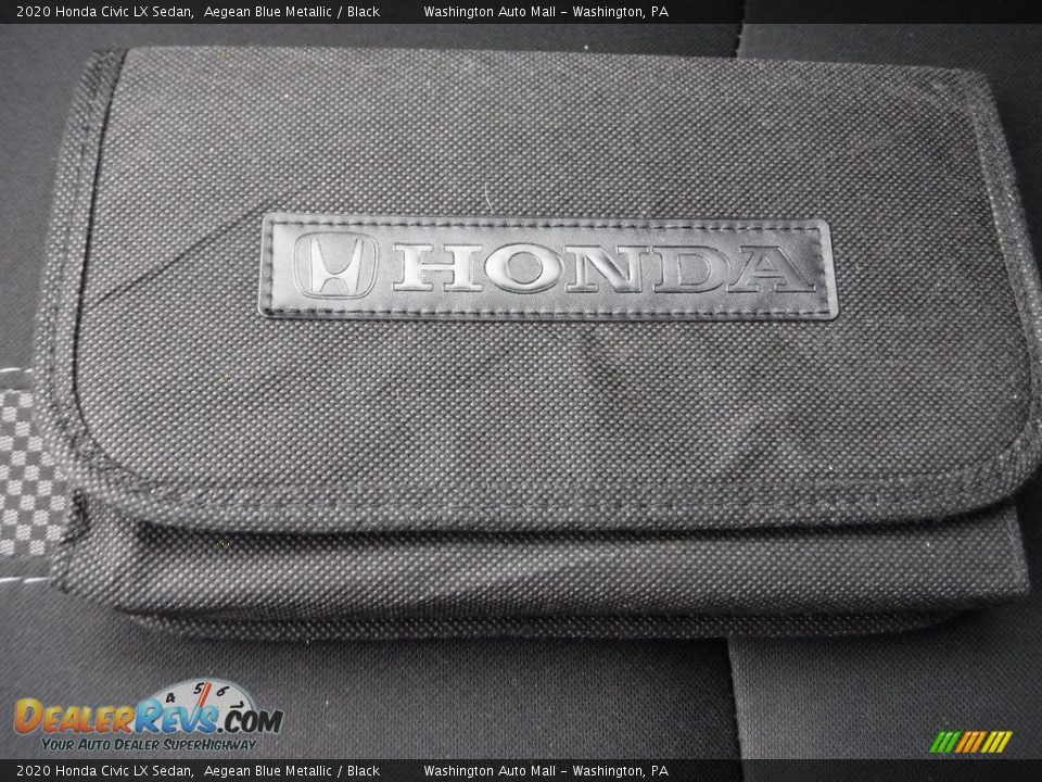 2020 Honda Civic LX Sedan Aegean Blue Metallic / Black Photo #23