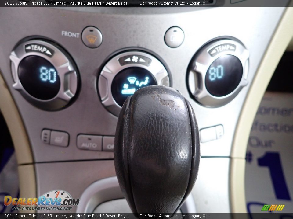 2011 Subaru Tribeca 3.6R Limited Azurite Blue Pearl / Desert Beige Photo #19